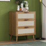 3 Drawer Cabinet, Suitable For Bedroom, Living Room, Study - Walnut - Furniture Home Direct