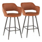 Margarite - Contemporary Counter Stool (Set of 2) - Furniture Home Direct