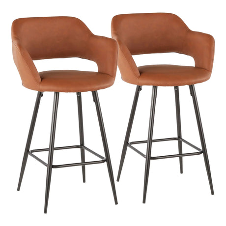 Margarite - Contemporary Counter Stool (Set of 2) - Furniture Home Direct