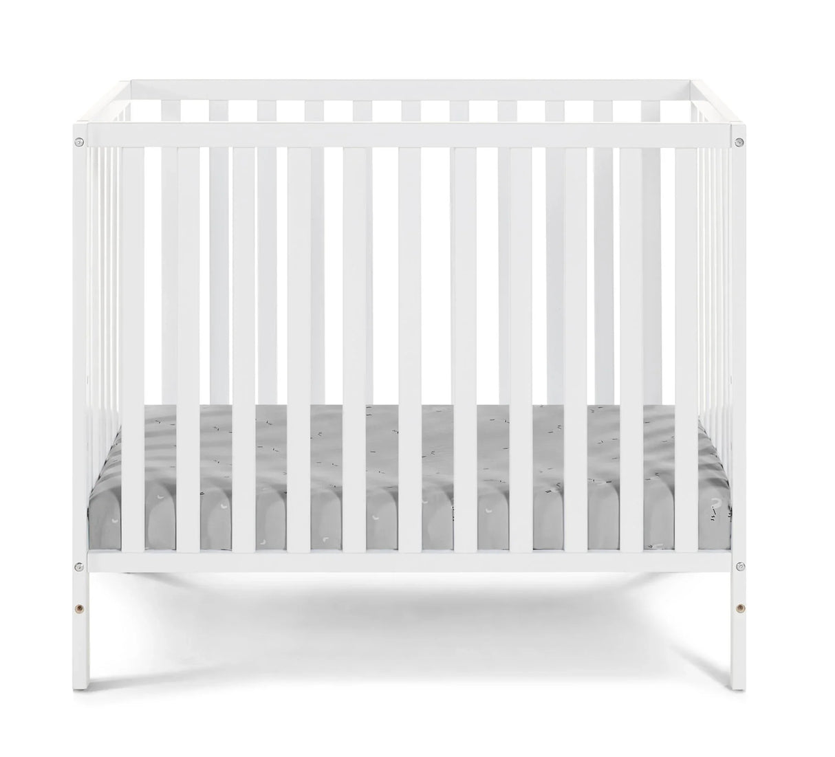 Palmer - 3-in-1 Convertible Mini Crib Baby With Mattress Pad - Furniture Home Direct