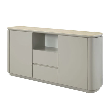 Ingram - Ceramic Top Server - Light Gray - Furniture Home Direct