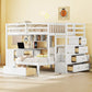 Bunk Bed With Desk, Drawers And Shelves - Furniture Home Direct