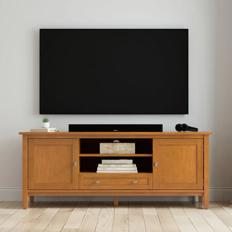 Warm Shaker - TV Media Stand - Brown - Furniture Home Direct