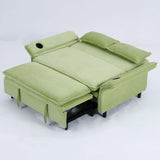 Modern Fabric Multi-Functional Sofa Bed With Adjustable Armrests And Backrests - Furniture Home Direct