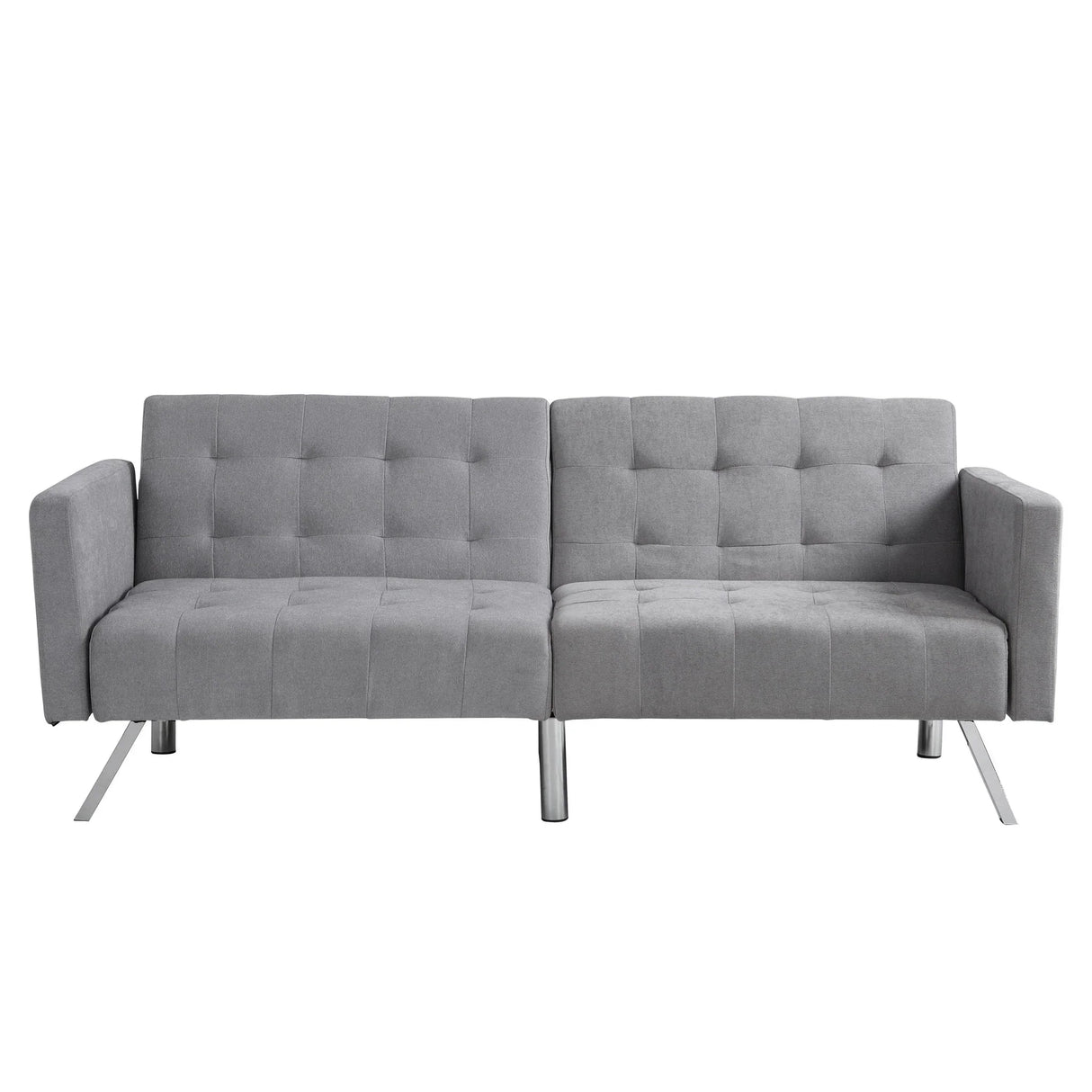 Futon Sofa Bed Convertible Folding Lounge Couch, Armrests - Furniture Home Direct