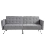 Futon Sofa Bed Convertible Folding Lounge Couch, Armrests - Furniture Home Direct