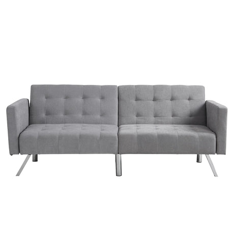 Futon Sofa Bed Convertible Folding Lounge Couch, Armrests - Furniture Home Direct