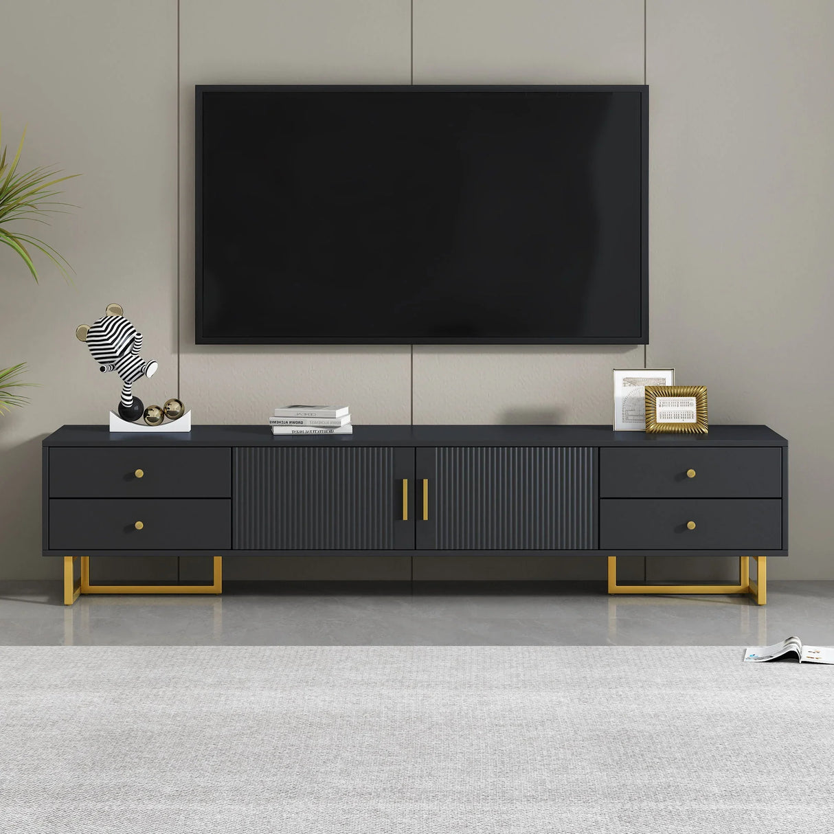 Modern TV Stand With Storage For Living Room - Furniture Home Direct