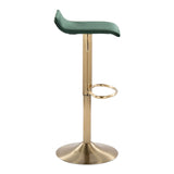 Ale - Contemporary Adjustable Height Barstool With Swivel With Oval Footrest (Set of 2) - Furniture Home Direct