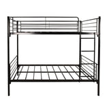 Space Saving Bunk Bed With Metal Frame And Ladder - Furniture Home Direct