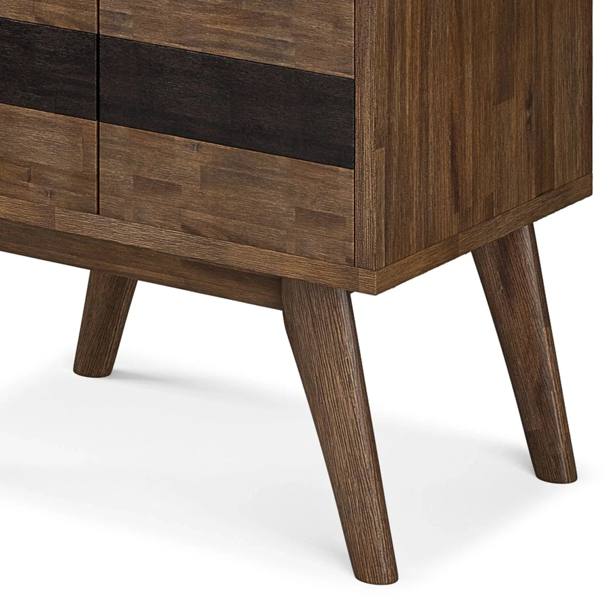 Clarkson - Bookcase With Storage - Rustic Natural Aged Brown - Furniture Home Direct