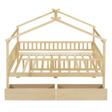 House Bed With 2 Drawers - Furniture Home Direct