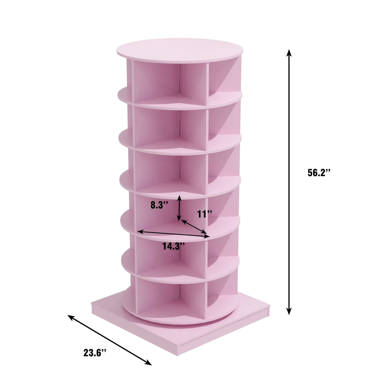 360 Rotating Shoe Cabinet 6 Layers - Furniture Home Direct