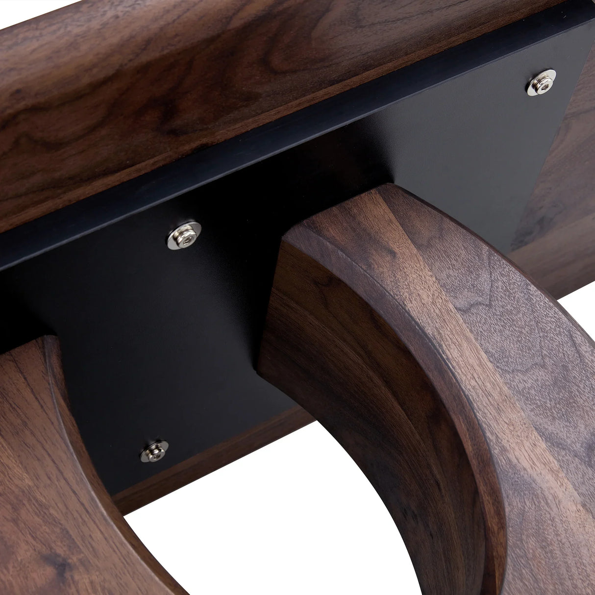 Coffee Table Modern Rectangular Walnut Finish Walnut - Furniture Home Direct