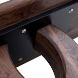 Coffee Table Modern Rectangular Walnut Finish Walnut - Furniture Home Direct