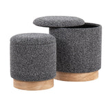 Marla - Contemporary, Nesting Ottoman Set - Furniture Home Direct