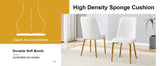4 Modern Dining Chairs - White - Furniture Home Direct