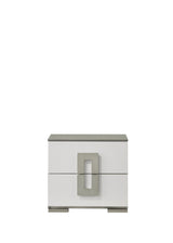 Bedroom Set Contemporary Full Bed Dresser Nightstand White - Furniture Home Direct