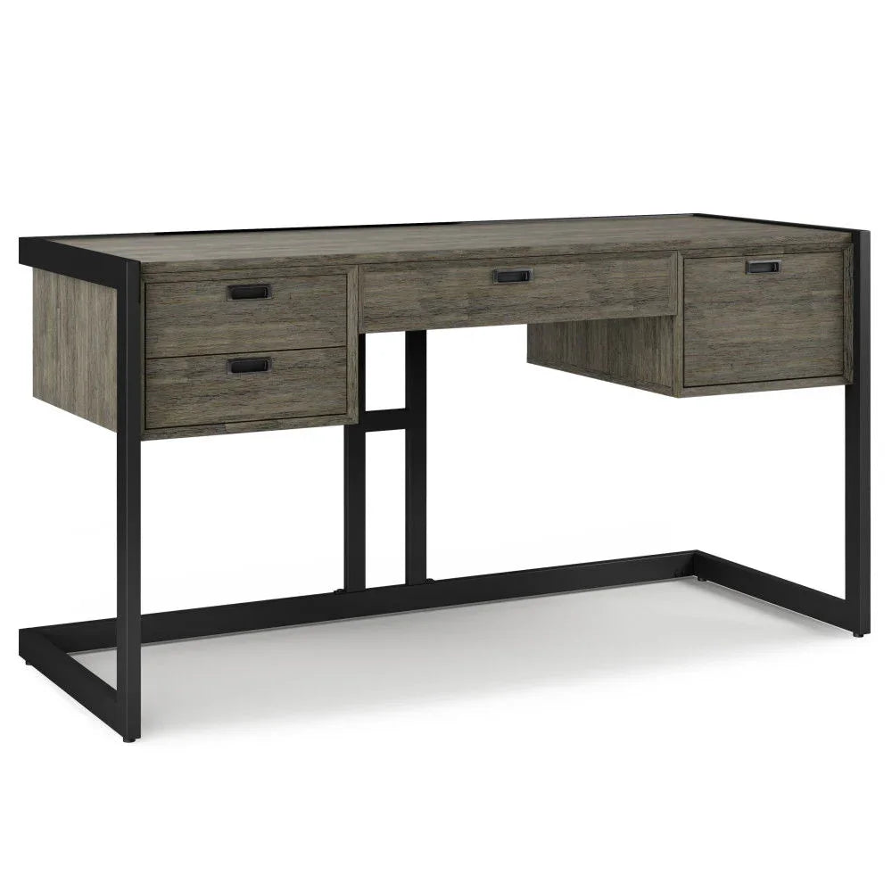 Hampden - Desk - Weathered Gray - Furniture Home Direct