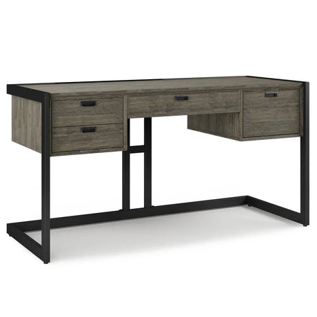 Hampden - Desk - Weathered Gray - Furniture Home Direct