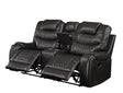 Braylon - Recliner Loveseat With Cupholder Console - Brown - Furniture Home Direct