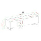 Contemporary Low Profile TV Stand - Furniture Home Direct