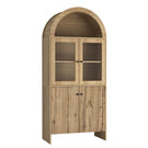 Modern Tech Inspired Dome Cabinet With LED Lighting - Furniture Home Direct
