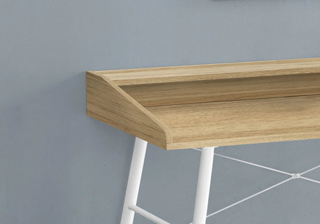 Computer Desk For Home Office, Laptop, Storage Shelves, Contemporary Versatile Placement - Natural
