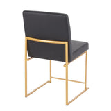 Fuji - Contemporary Stylish Frame, High Back Dining Chair (Set of 2) - Furniture Home Direct
