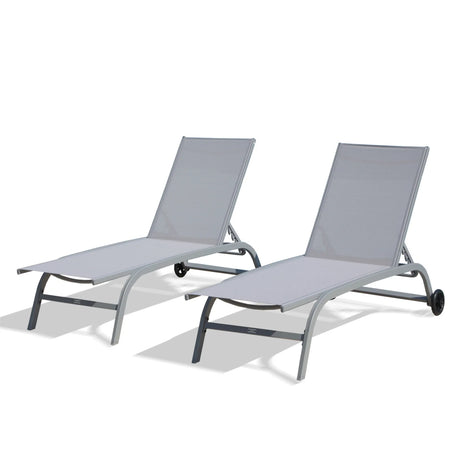 Chaise Lounge Outdoor Set of 2 - Furniture Home Direct