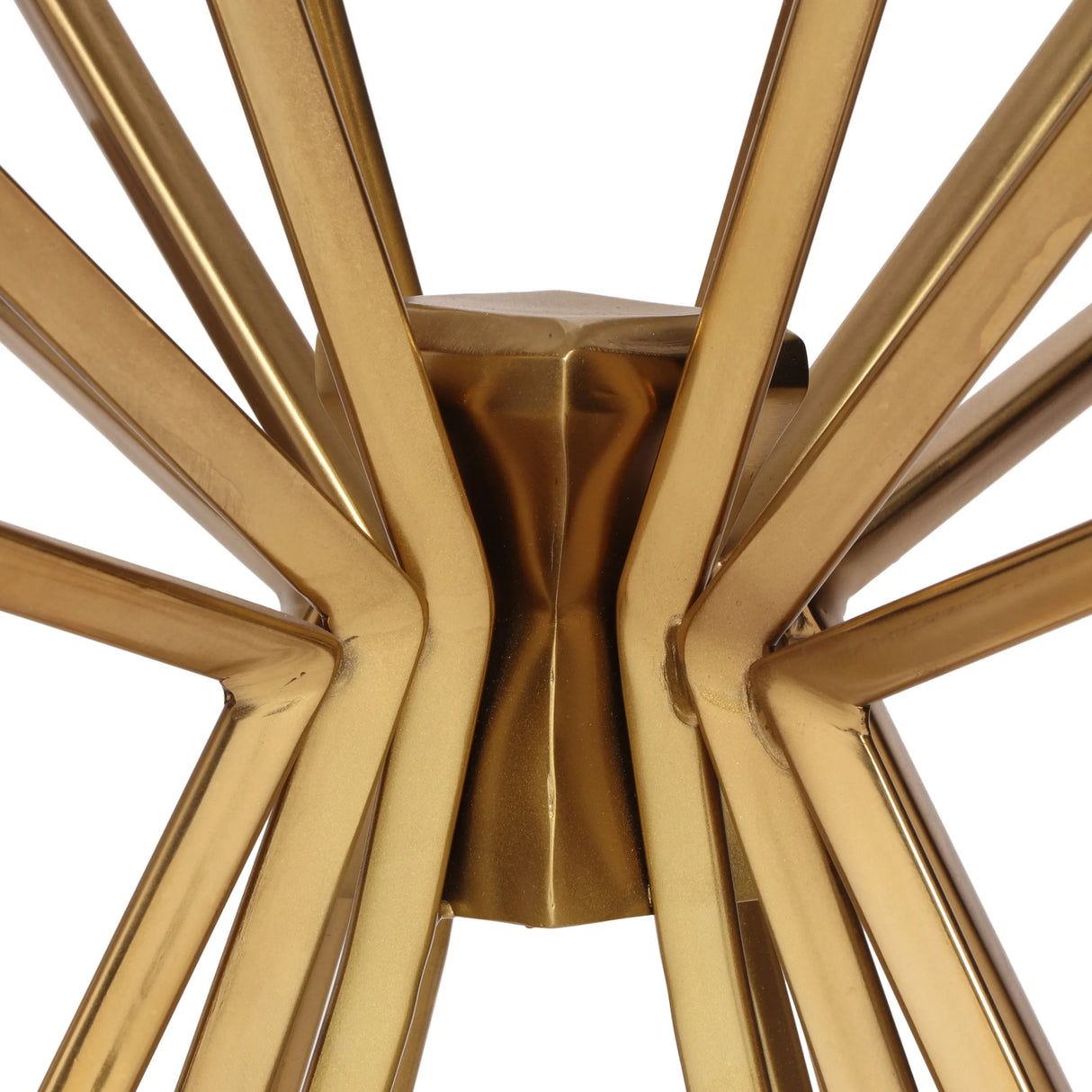Starburst Side Table With Gold Legs - Furniture Home Direct