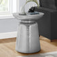 Drum Accent Side Table, Hammered Texture - Furniture Home Direct