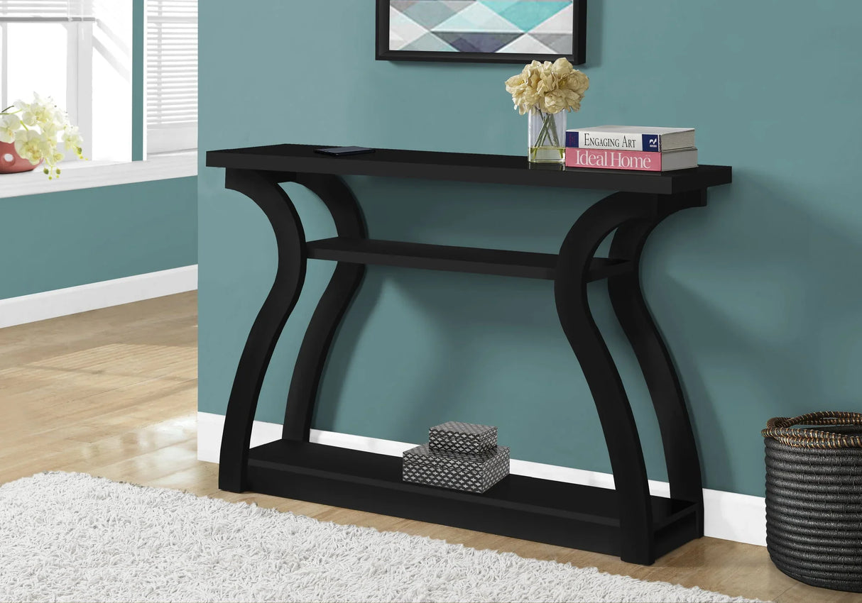 Accent Console Table For Entryway, Unique Curved Design - Furniture Home Direct
