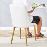 4 Modern Dining Chairs - White - Furniture Home Direct