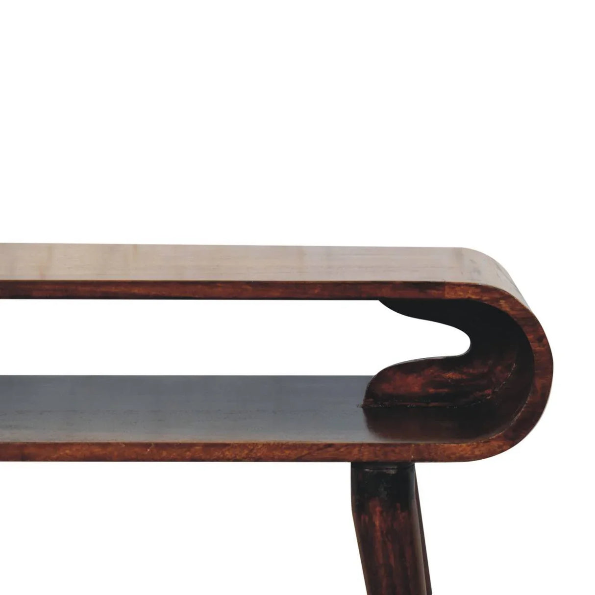 Solid Scandinavian Style Console Table - Brown - Furniture Home Direct