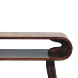 Solid Scandinavian Style Console Table - Brown - Furniture Home Direct