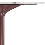 Osborne - Round Dining Table - White / Copper - Furniture Home Direct