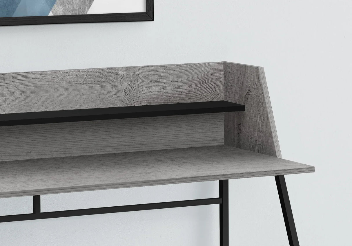 Computer Desk For Home Office, Laptop, Storage Shelves, Marble Look Contemporary & Modern - Furniture Home Direct