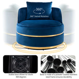 360 Degree Swivel Over Sized Upholstered Barrel Chair - Furniture Home Direct