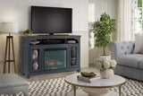 Americana - 66 In Fireplace TV Stand For TVs Up To 80" - Blue - Furniture Home Direct