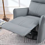 360° Modern Small Rocking Swivel Recliner Chair With Side Pocket - Furniture Home Direct
