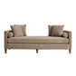 Upholstered Chaise Lounge Indoor With Nailheads, Sleeper Sofa Couch With 4 Throw Pillows & 2 Bolsters, Daybed With Rubberwood Legs - Furniture Home Direct