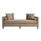 Upholstered Chaise Lounge Indoor With Nailheads, Sleeper Sofa Couch With 4 Throw Pillows & 2 Bolsters, Daybed With Rubberwood Legs - Furniture Home Direct