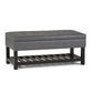 Cosmopolitan - Storage Ottoman Bench With Open Bottom - Furniture Home Direct