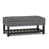 Cosmopolitan - Storage Ottoman Bench With Open Bottom - Furniture Home Direct