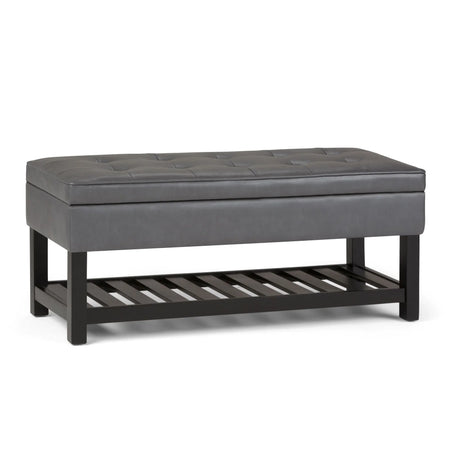 Cosmopolitan - Storage Ottoman Bench With Open Bottom - Furniture Home Direct