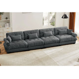 Super Comfort Oversized Modular Velvet Sectional Sofa, Deep Seat Convertible L Shaped Couch - Furniture Home Direct