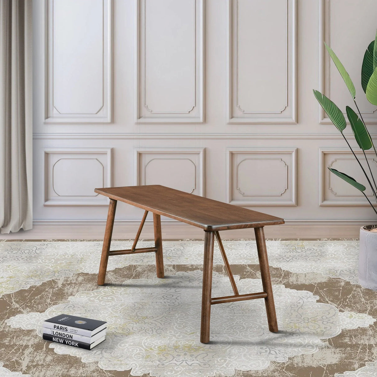 Molly - Bench - Walnut Brown - Furniture Home Direct