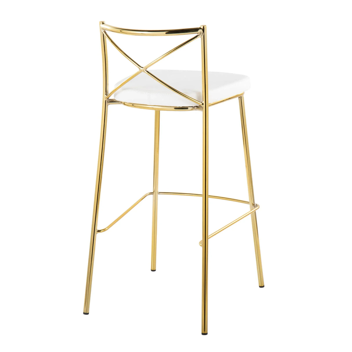 Modern Charlotte - Contemporary Fixed Height Barstool (Set of 2) - Furniture Home Direct