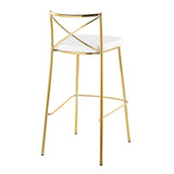 Modern Charlotte - Contemporary Fixed Height Barstool (Set of 2) - Furniture Home Direct